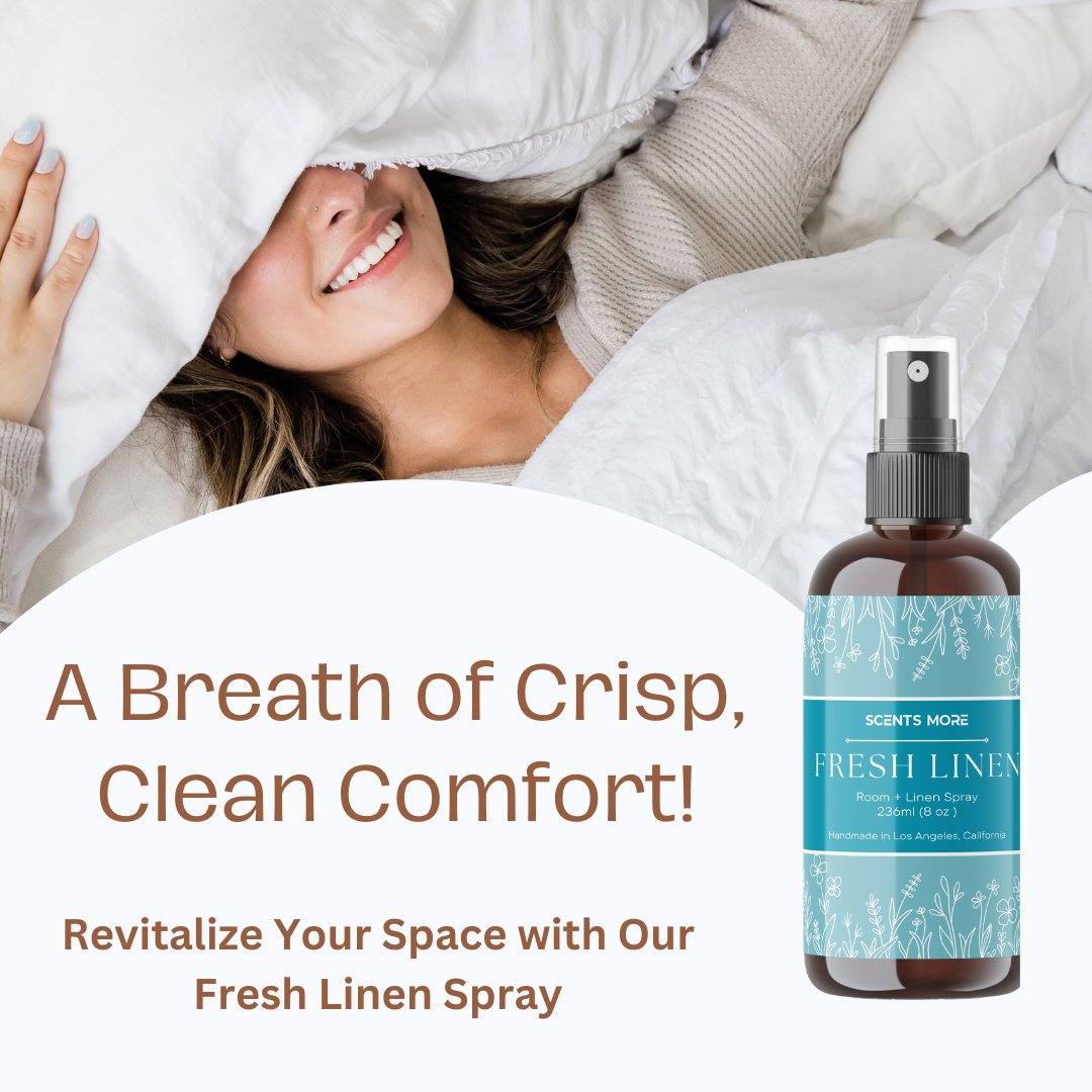 8oz Fresh Linen Scented Room & Linen Spray - Air Fresheners For Home - Scents More