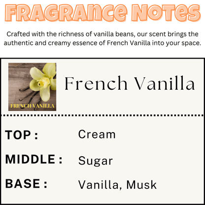 French Vanilla Scented Car Vent Air Freshener - Scents More