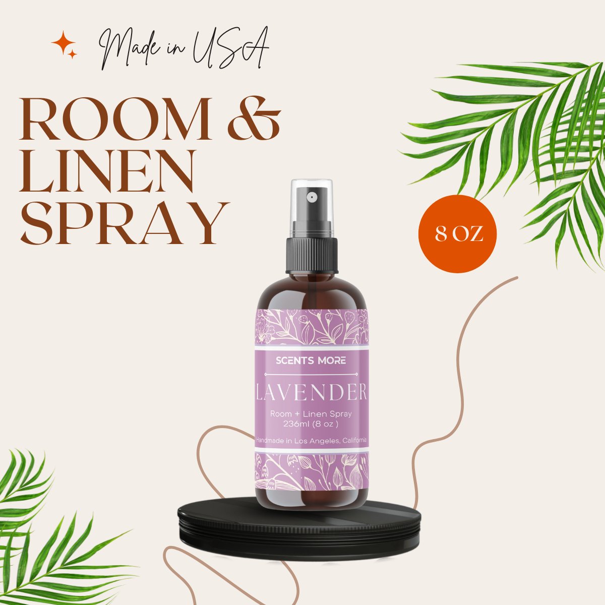 Lavender Room & Linen Spray - Air Fresheners For Home 8oz - Scents More